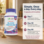 ULTALIFE Blood Pressure Supplements support cardiovascular health. Perfect for daily use to enhance wellness. Available at Curat Cart.