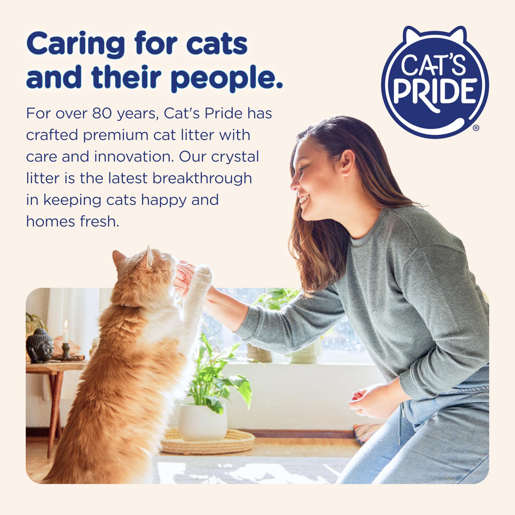 Ultra Fresh Scent Micro Crystals Litter, exclusively curated by Curat Cart, ensures a fresh home for cat lovers in India.