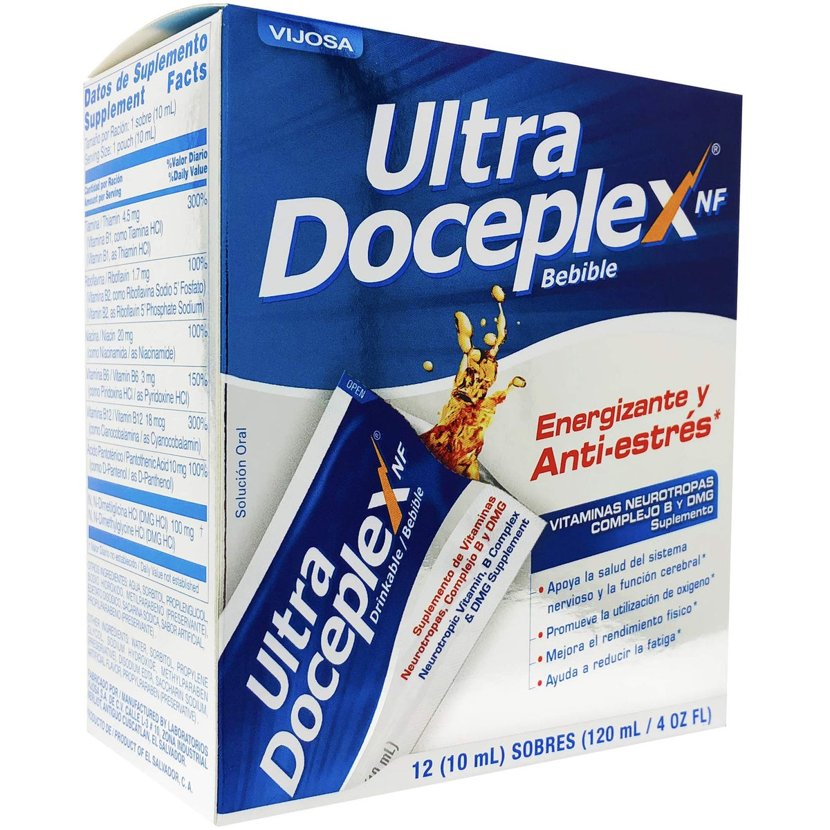 Doceplex Energy Pouches B Complex, a premium imported supplement from Curat Cart, boosts energy and reduces stress effectively.
