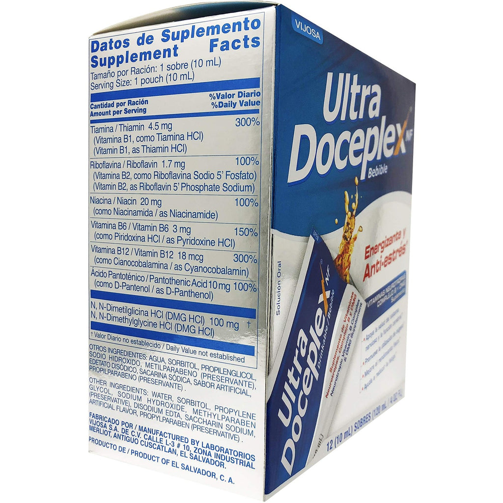 Doceplex Energy Pouches B Complex, 100% Authentic and available in India at Curat Cart. Boost your energy with essential vitamins.