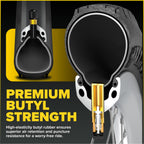 Ultraverse Bike Inner Tubes feature premium butyl strength for superior air retention and puncture resistance, available at Curat Cart.
