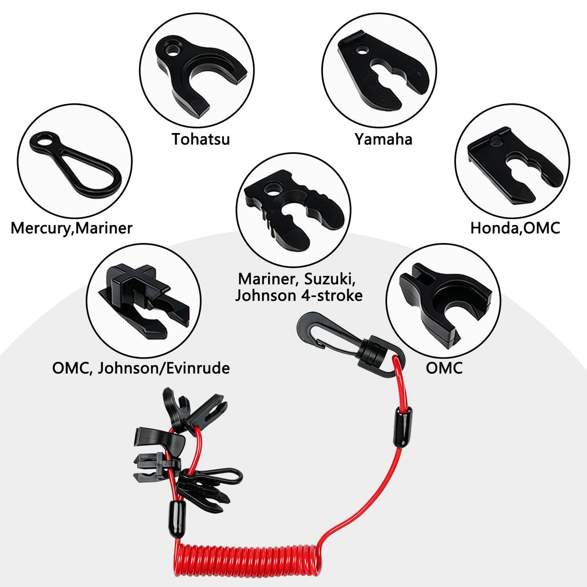 Boat Safety Lanyard Kill Switch, compatible with multiple brands. 100% Authentic, available at Curat Cart in India.