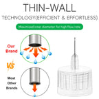 Universal Fit Pen Tips with thin-wall technology for high flow rate. Perfect for daily use, available at Curat Cart.