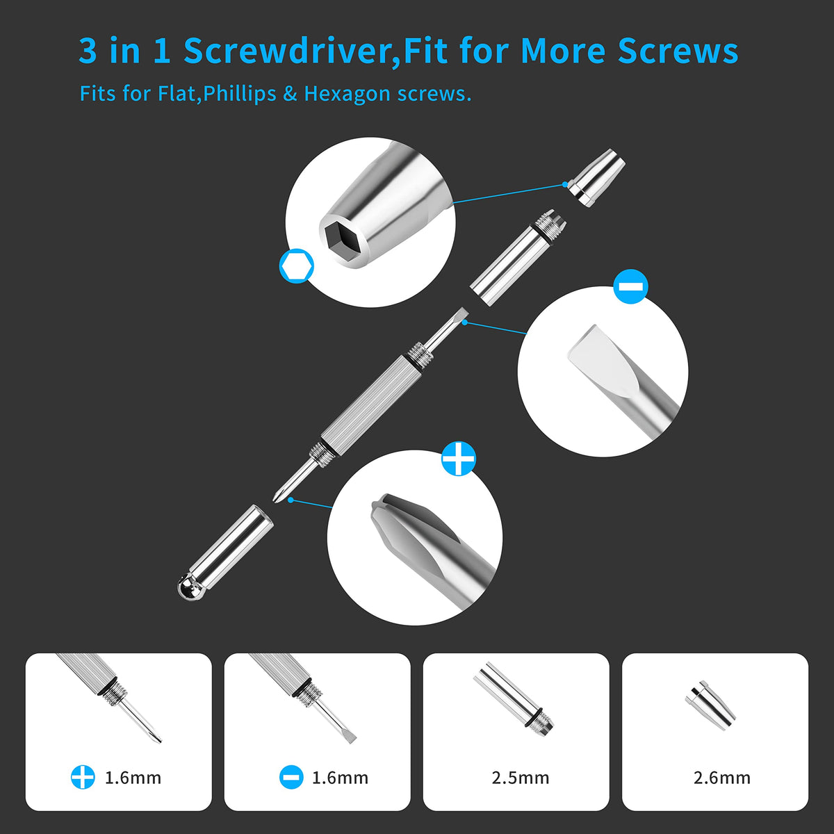 Premium Magnetic Eyeglass Repair Tool Kit with high-quality finish, perfect for precise repairs. Available at Curat Cart.