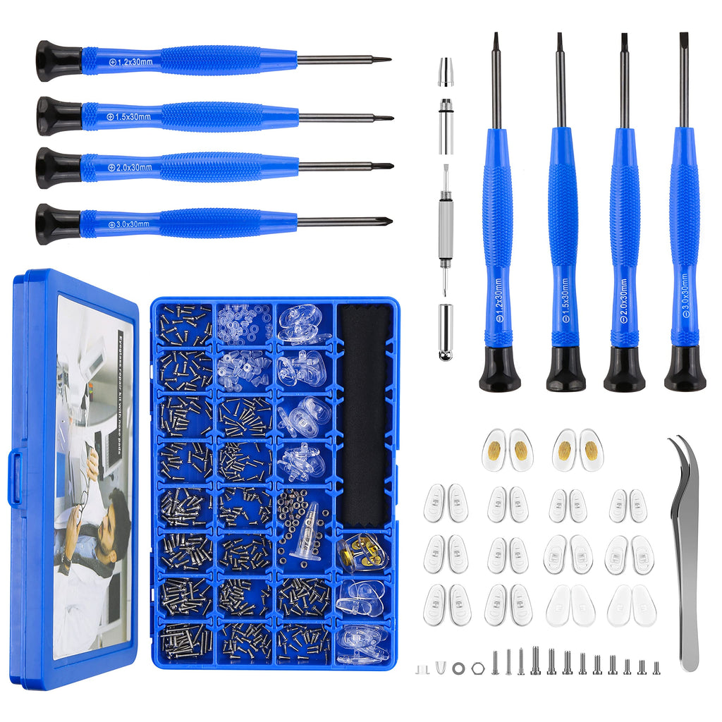 Premium imported Magnetic Eyeglass Repair Tool Kit from Curat Cart, featuring precision screwdrivers and accessories for effortless repairs.