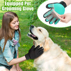 Grooming glove for dogs, perfect for effective shedding control and pet care. 100% Authentic, available at Curat Cart.