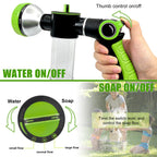 Discover the Dog Wash Hose Attachment with easy thumb control and adjustable soap flow, perfect for pet grooming. Available at Curat Cart.