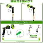 Effortlessly connect the Dog Wash Hose Attachment to your garden hose for a seamless bathing experience. Perfect for daily use from Curat Cart.