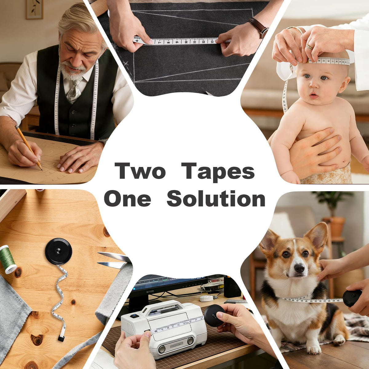 Premium imported Soft Tape Measure for Body Measurements, perfect for tailoring and crafting. Available at Curat Cart.