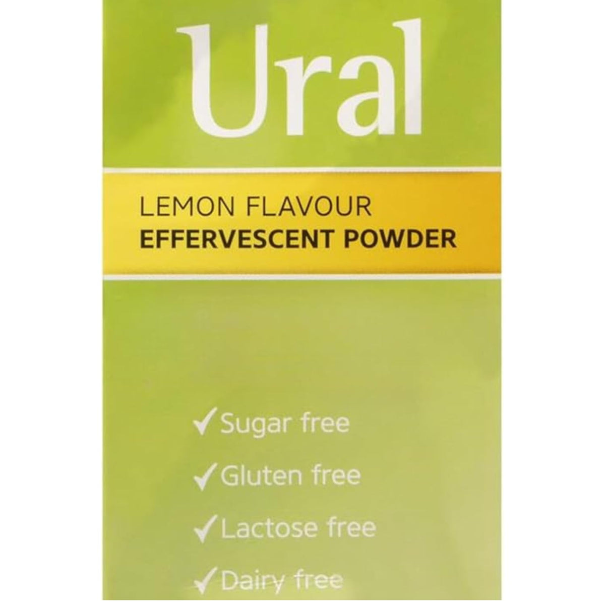 Ural Effervescent Powder Urinary Alkalinizer - Front Packaging With Key Benefits | Genuine Imported Product