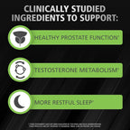 Urinozinc Prostate Plus Supplement offers clinically studied ingredients for healthy prostate function, testosterone metabolism, and restful sleep. Premium import at Curat Cart.