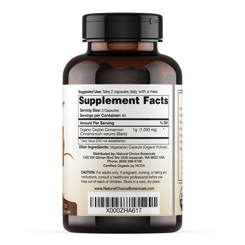 Discover the exclusive Organic Ceylon Cinnamon Supplement, specially curated by Curat Cart for your wellness routine.