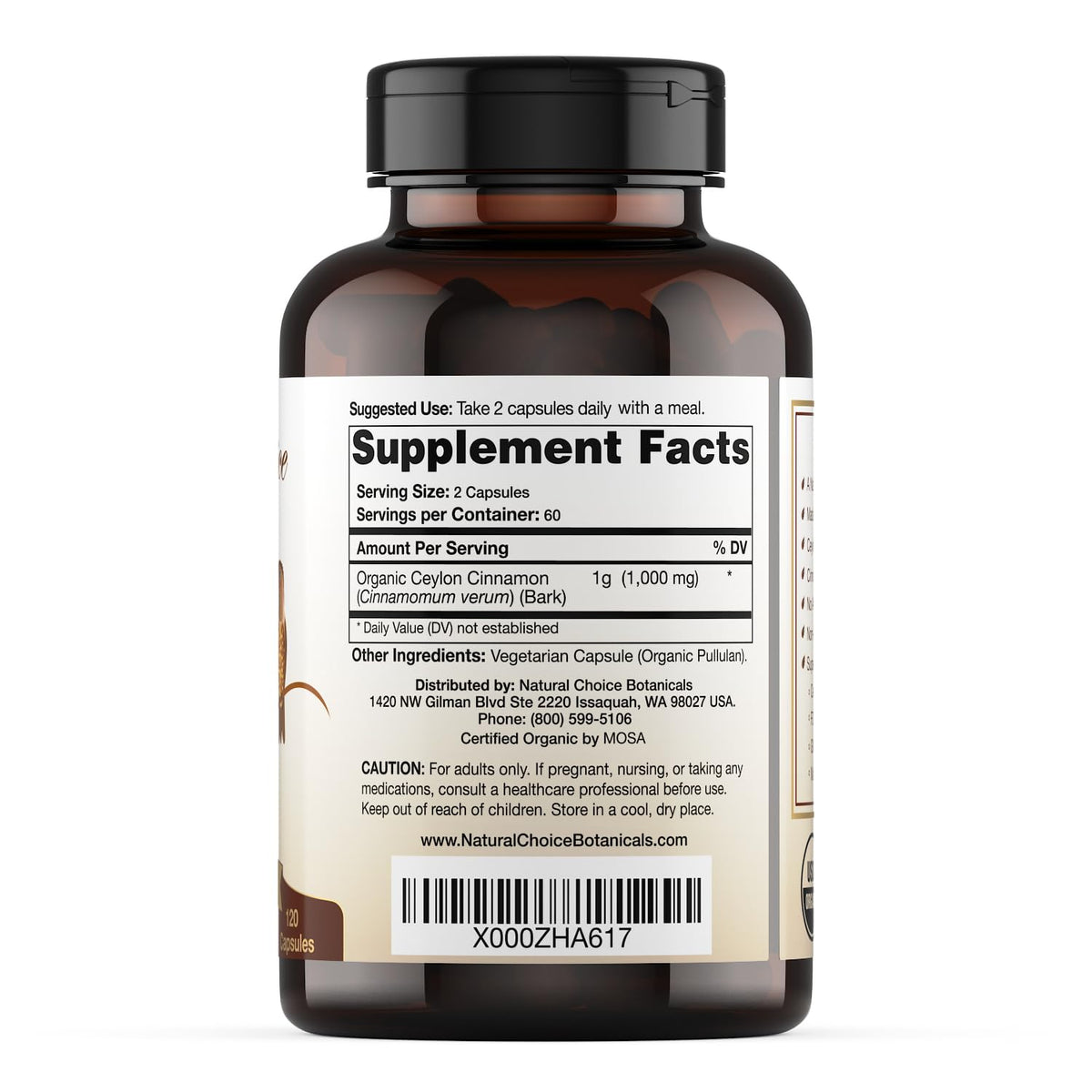 Discover the exclusive Organic Ceylon Cinnamon Supplement, specially curated by Curat Cart for your wellness routine.
