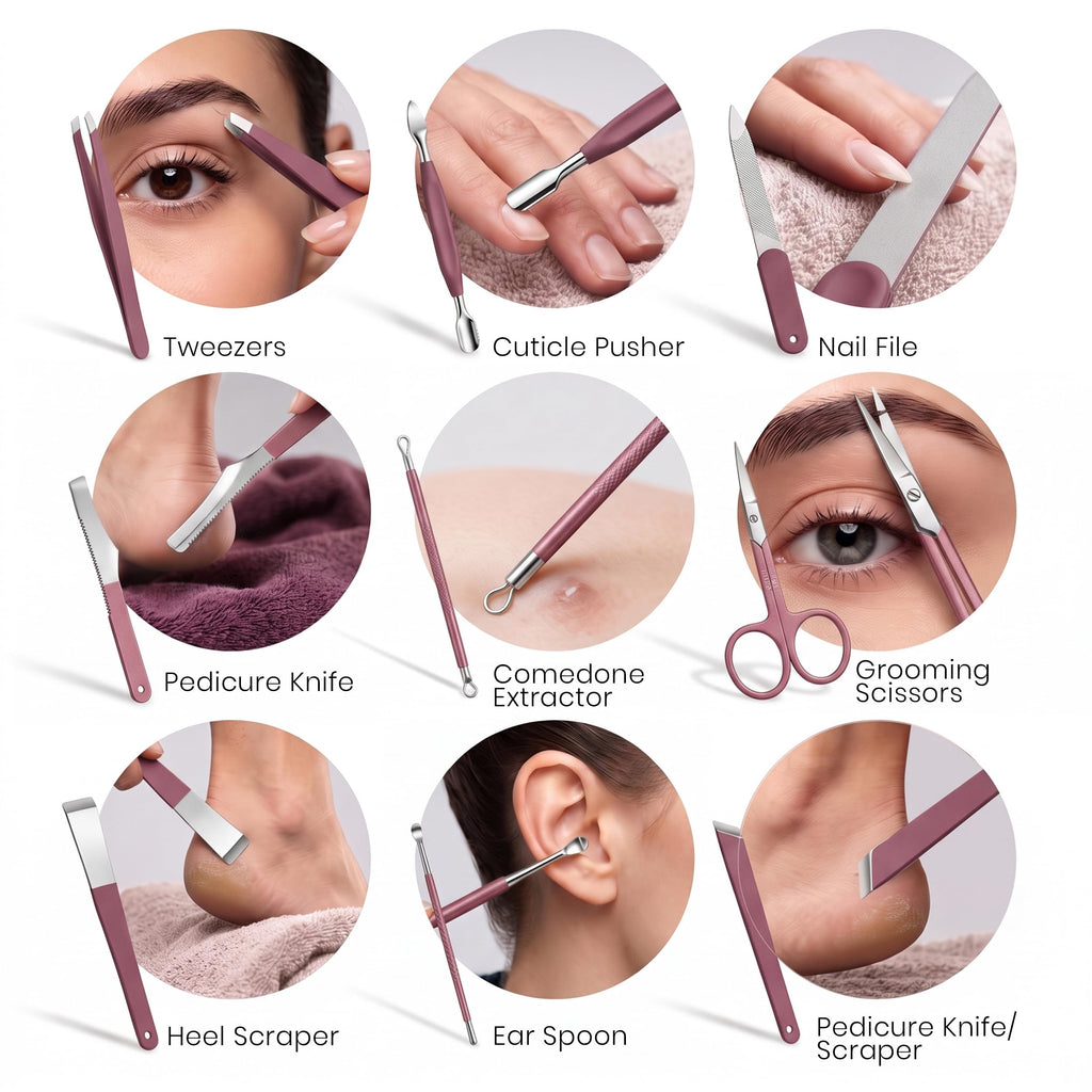 Utopia Care Manicure Set includes essential tools for nail care. Available online for convenient ordering.