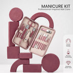 Utopia Care manicure set in original packaging. Includes stainless steel tools for precise grooming and travel-ready convenience.