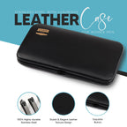 Utopia Care professional manicure set in a luxurious leather case, featuring durable stainless steel tools and elegant design.