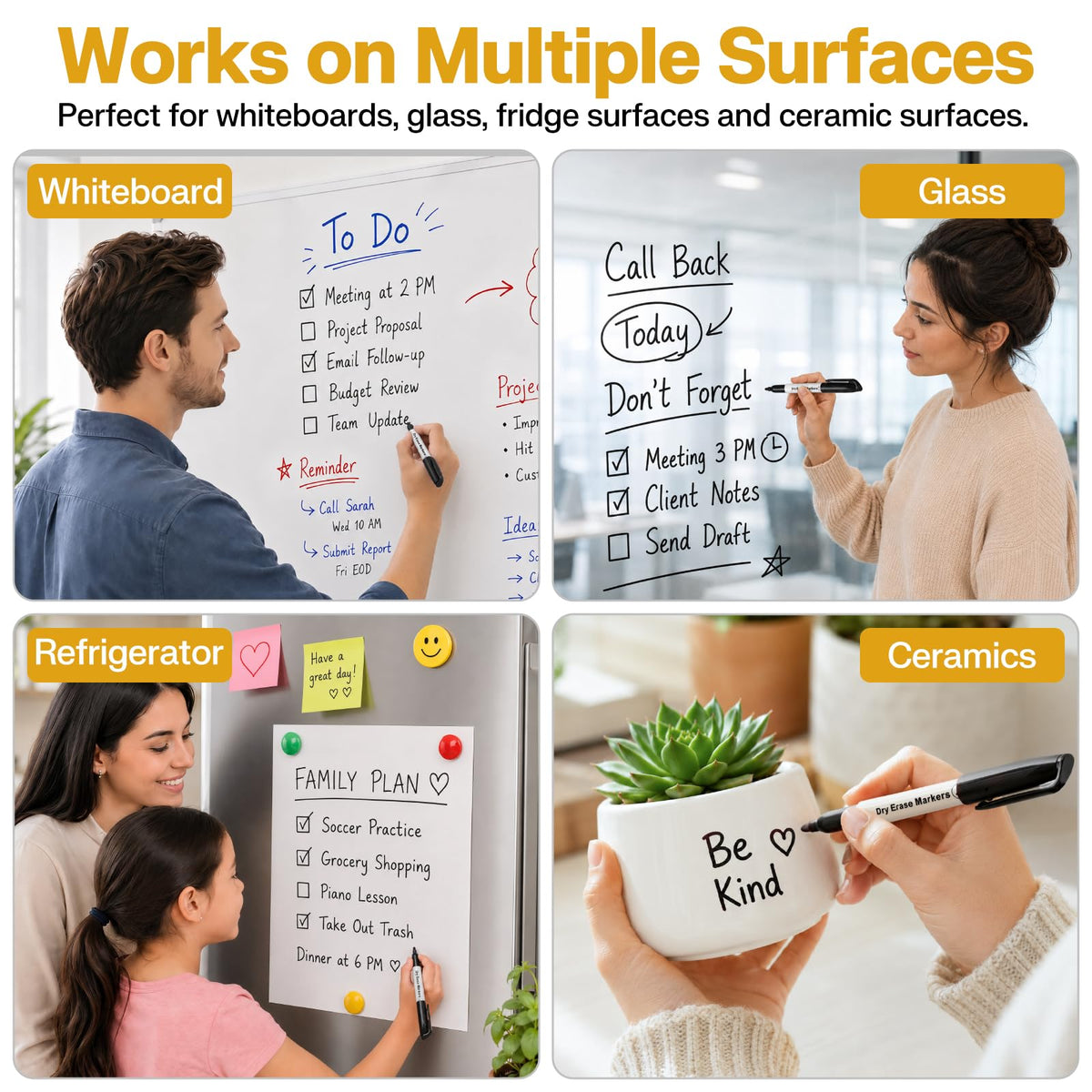 V-Opitos Fine Tip Dry Erase Markers are premium imports, ideal for whiteboards, glass, and ceramics. Available at Curat Cart.