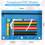 V-Opitos Pencil Pouch Bulk Pack features a transparent PVC window, perfect for daily use. Organize your stationery with Curat Cart.