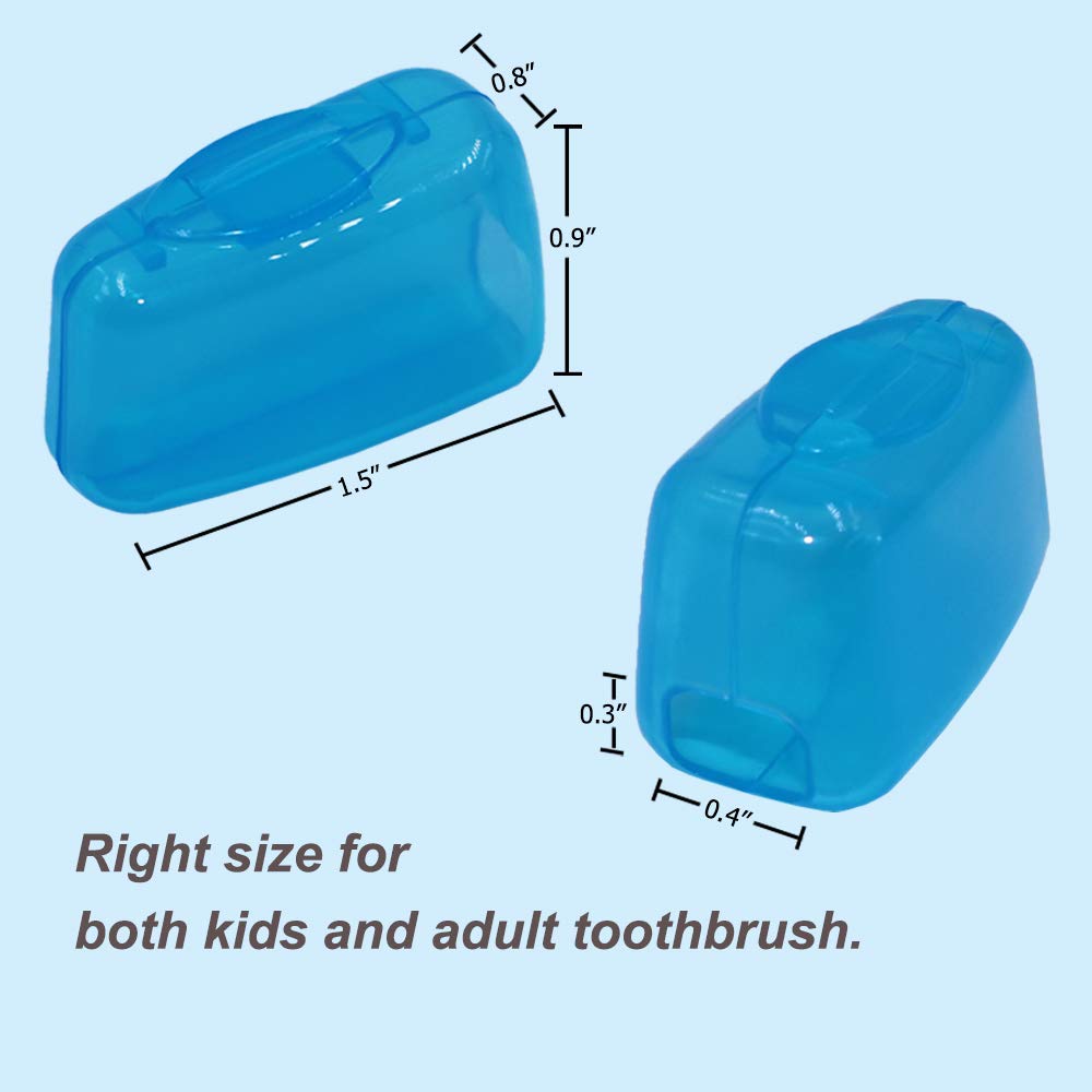V-TOP Travel Toothbrush Head Covers, specially curated by Curat Cart, perfect for both kids and adults. Durable and compact design.