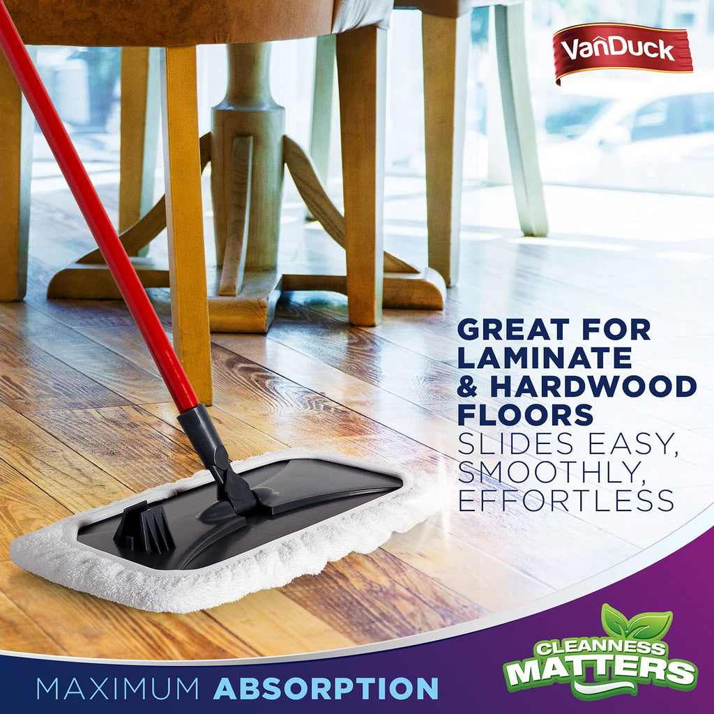 VanDuck Cotton Terry Mop Pads ensure maximum absorption for laminate and hardwood floors, exclusively at Curat Cart.