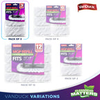 VanDuck Cotton Terry Mop Pads in various pack sizes, 100% Authentic, available in India at Curat Cart. Clean with confidence.