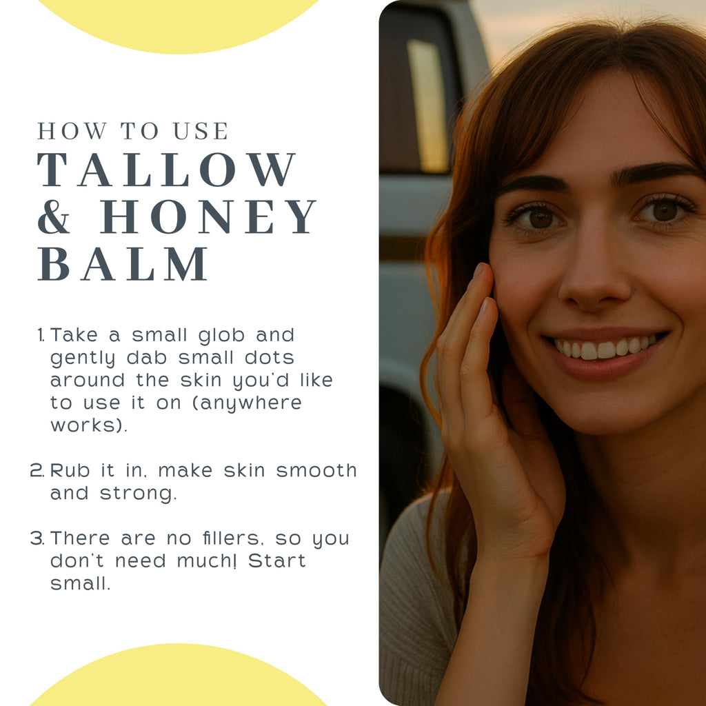 Discover the benefits of Vanman's Tallow and Honey Balm with easy application tips to nourish your skin naturally.