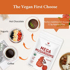 Discover VELOTO Organic Mega Mushroom Powder, a premium import enhancing coffees, yogurts, and hot chocolate. Available at Curat Cart.