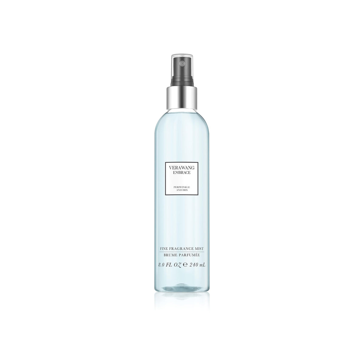 Vera Wang Embrace Green Tea and Pear Blossom fine fragrance mist in a transparent bottle, 8.0 fl oz. Verified by CuratCart.