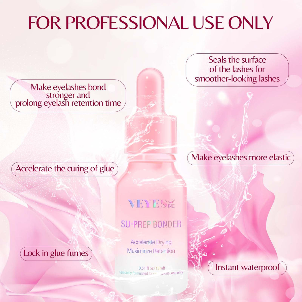 VEYES INC Super Lash Bonder enhances lash retention and elasticity. Order online for professionals. Available now.