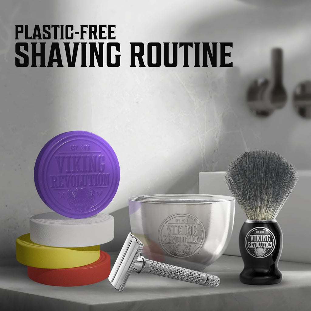Explore Viking Revolution's premium plastic-free shaving soap variety, featuring multiple scents and eco-friendly packaging. Perfect for a smooth shave.