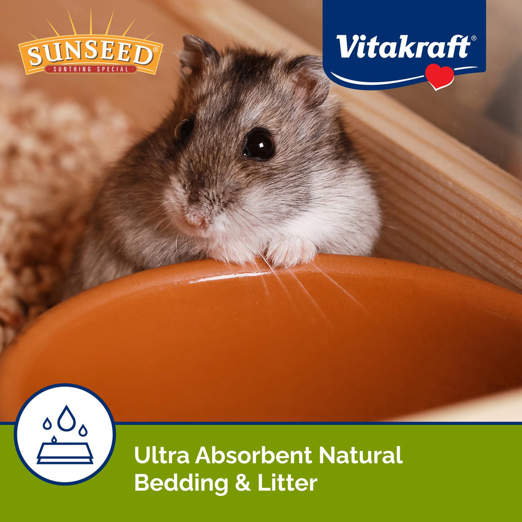 VitaKraft Natural Corn Cob Bedding, ultra-absorbent and eco-friendly, in official packaging for superior quality at Curat Cart.