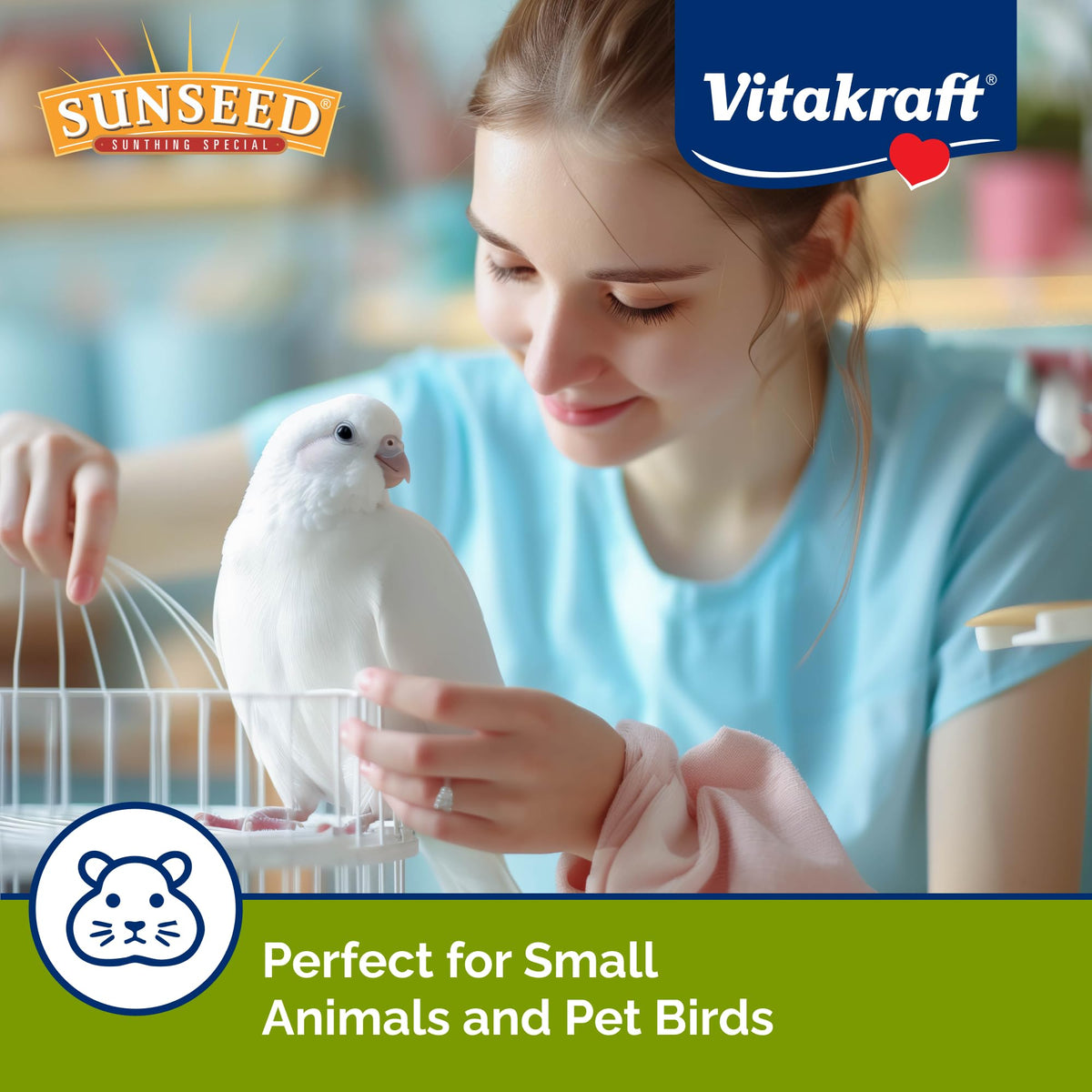 VitaKraft Natural Corn Cob Bedding enhances comfort for small animals and pet birds. Perfect for daily use, available at Curat Cart.