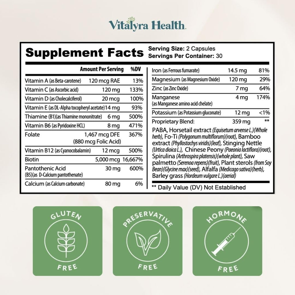 Discover Vitalyra Biotin B-Complex Vitamins, specially curated by Curat Cart for optimal health and vitality in India.
