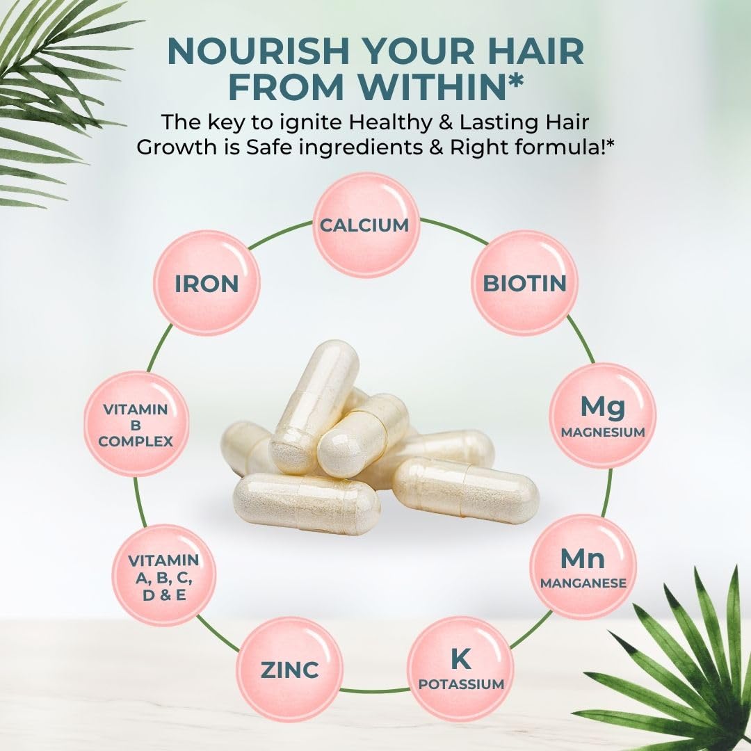 Vitalyra Biotin B-Complex Vitamins capsules, perfect for daily use to support healthy hair growth. Available at Curat Cart.