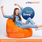 Vitamatic Potassium 99mg Tablets offer premium imported health support, enhancing well-being. Available at Curat Cart.