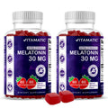 Discover Vitamatic Sugar Free Melatonin Gummies, a premium import featuring 30 MG per serving for restful sleep. Available at Curat Cart.