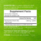 Nicotinamide 1000mg capsules offer 100% authentic dietary support, available at Curat Cart in India. Trust in premium quality.