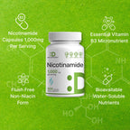 Discover Vitamin B3 Nicotinamide 1000mg capsules, specially curated by Curat Cart for optimal health. Elevate your wellness today.