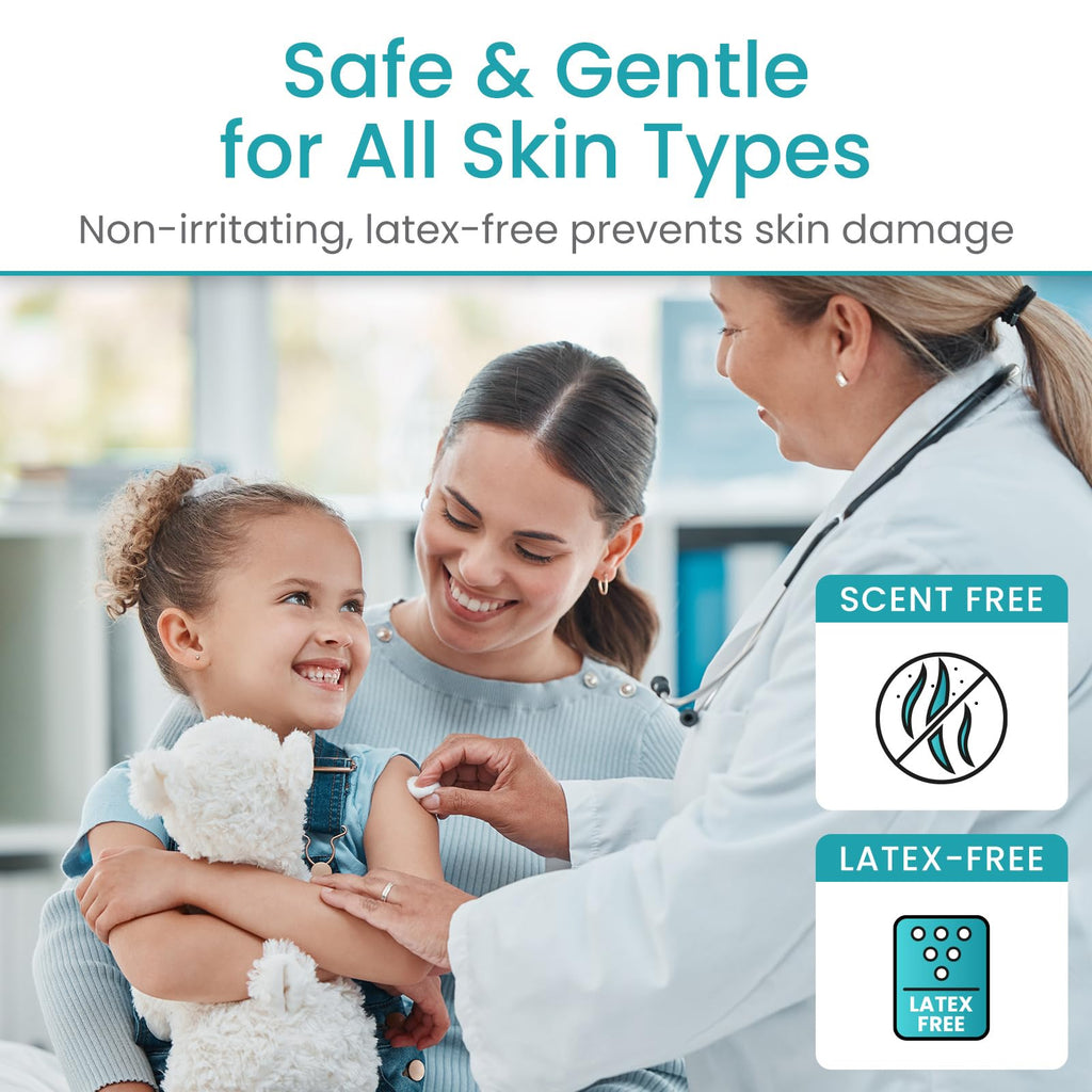 Vivecare Skin Prep Wipes in high-quality packaging, safe for all skin types, available at Curat Cart. Perfect for sensitive skin care.