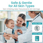 Vivecare Skin Prep Wipes in high-quality packaging, safe for all skin types, available at Curat Cart. Perfect for sensitive skin care.