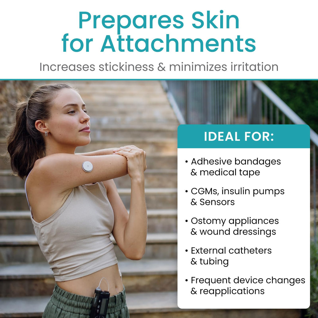 Vivecare Skin Prep Wipes enhance adhesive stickiness, ideal for medical devices. Perfect for daily use, available at Curat Cart.