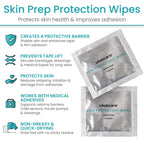 Vivecare Skin Prep Wipes enhance adhesion and protect skin, ensuring 100% authentic quality, available at Curat Cart.