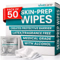 Vivecare Skin Prep Wipes, premium imported medical-grade wipes, create a protective barrier. Available at Curat Cart.