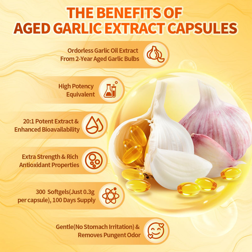 VivoNu Aged Garlic Extract Capsules offer 100% authentic, high-potency benefits. Available in India at Curat Cart.