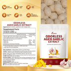 VivoNu Aged Garlic Extract Capsules in high-quality packaging, offering natural health benefits. Available at Curat Cart.