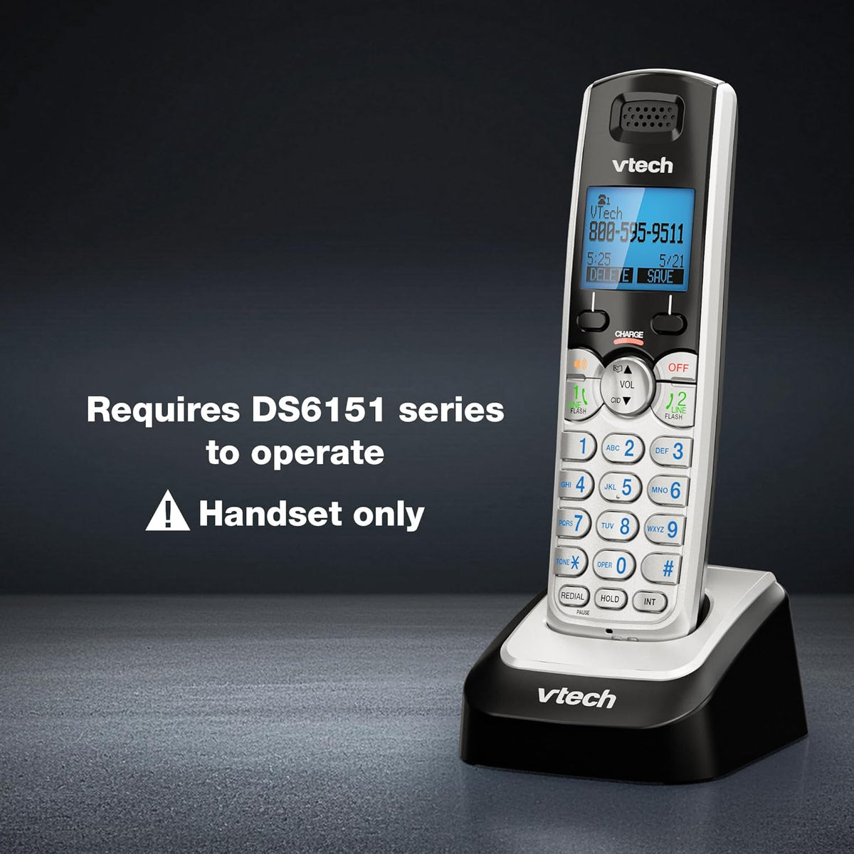VTech Accessory Handset DS6151 Series - Front Packaging With Key Features | Genuine Imported Product