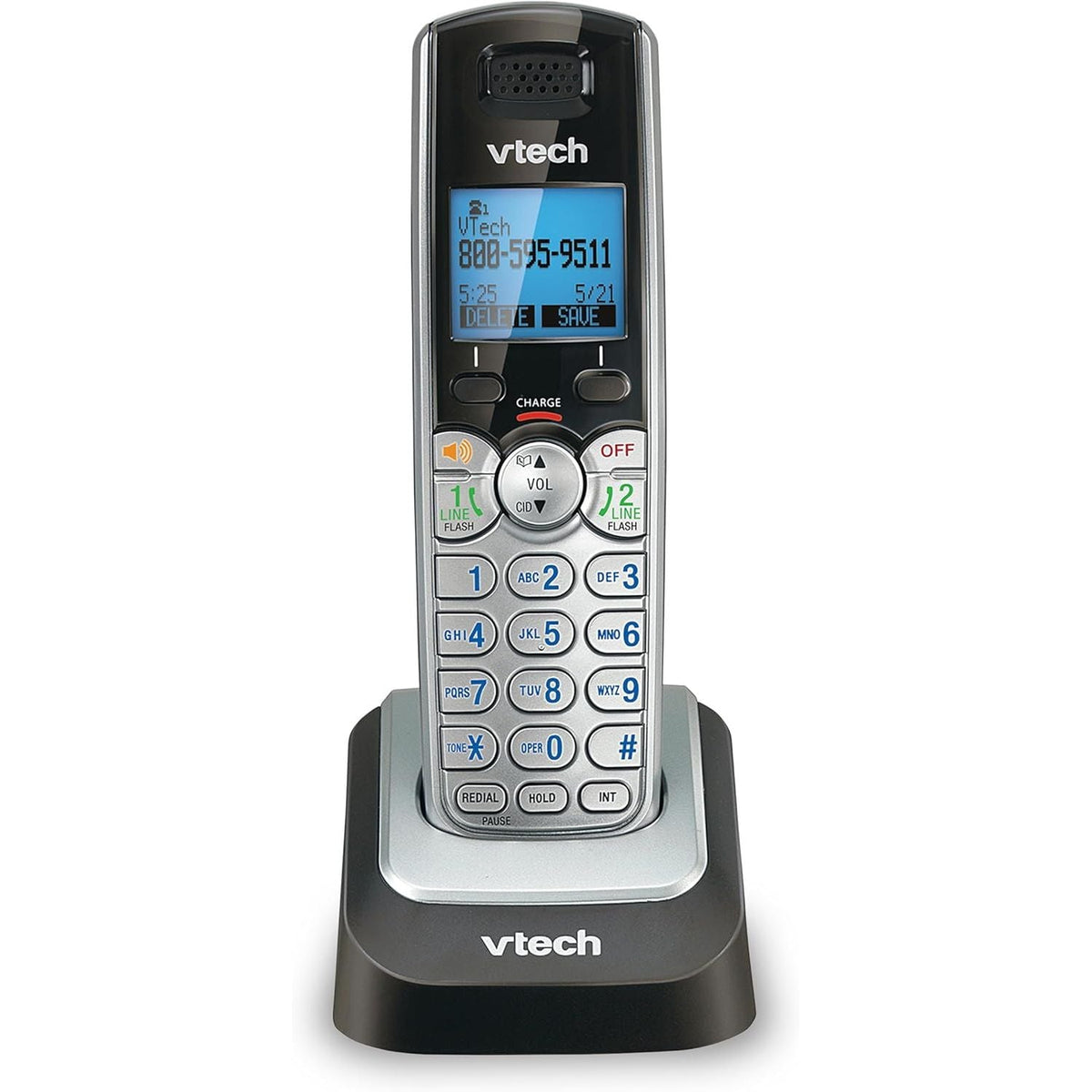 VTech Accessory Handset DS6151 Series - Front View With Keypad Features | Genuine Imported Product