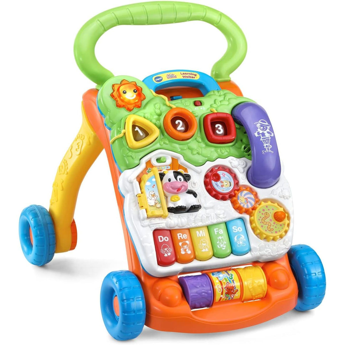 VTech Sit-to-Stand Learning Walker - Front Packaging With Key Features | Genuine Imported Product