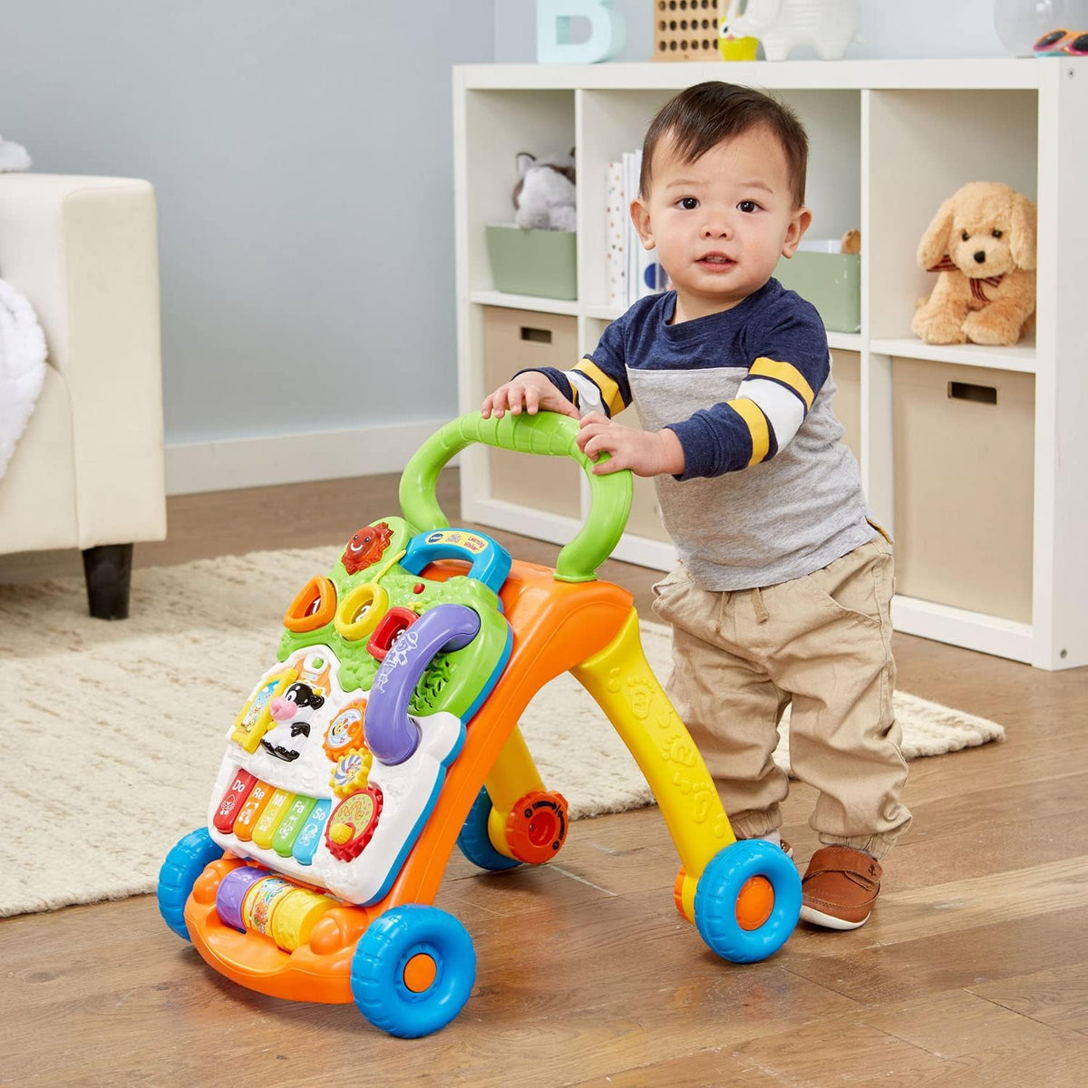 VTech Sit-to-Stand Learning Walker - Front View With Interactive Features | Genuine Imported Product