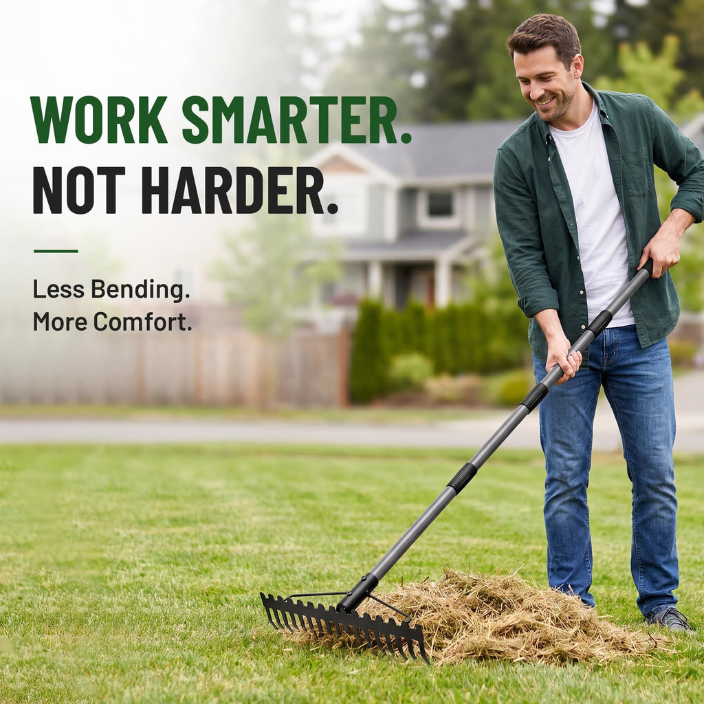 Walensee Heavy Duty Bow Rake for efficient yard work, available at Curat Cart in India. 100% Authentic and reliable.